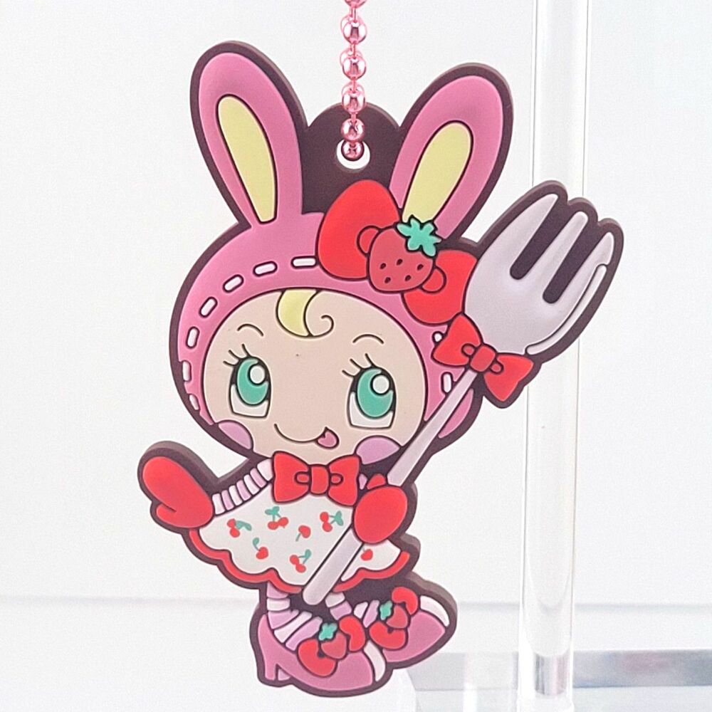 Berier-chan - Mezzo Piano Pink Rubber Mascot Keychain